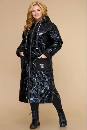 Пальто Svetlana Style 1826 черный+буквы