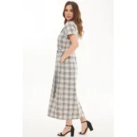 Платье Mirolia 1247 Бежевая клетка
