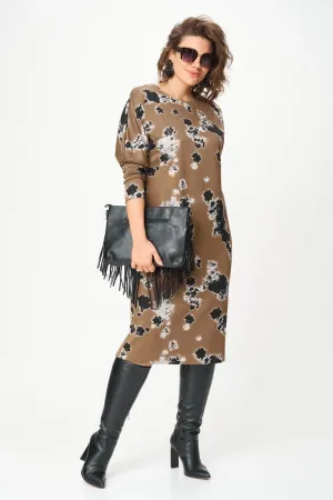 Платье Орхидея Люкс 1616 Кофейный