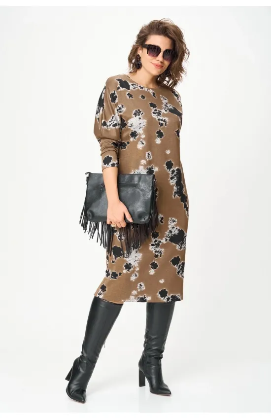 Платье Орхидея Люкс 1616 Кофейный