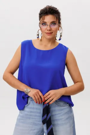 Блузка Anelli 1600 васильковый шепот