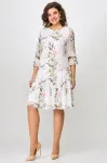 Платье Moda-Versal 2328 молочный + цветы