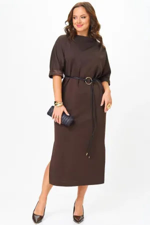 Платье Карина Делюкс М-1411 коричневый