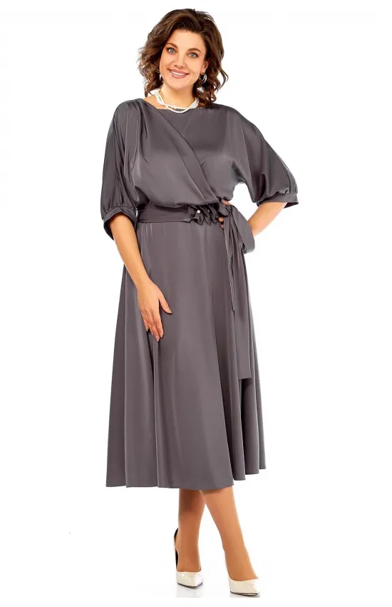 Платье Ольга Стиль С959 серый