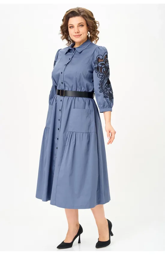 Платье Rishelie 996-2 голубой