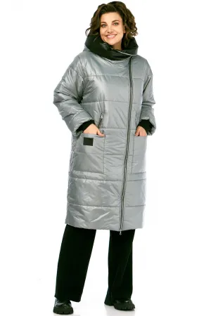 Пальто Диамант 2129 серый
