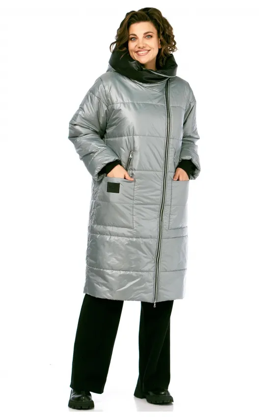 Пальто Диамант 2129 серый