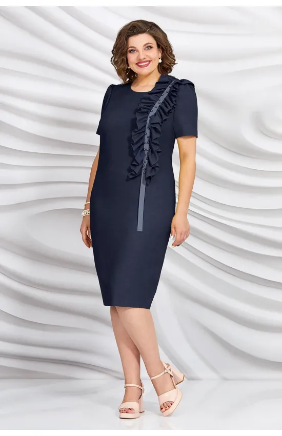 Платье Mira Fashion 5431-3 темно-синий