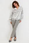 Блузка Begimoda 4142 круги на белом Блузка Begimoda 4142 круги на белом