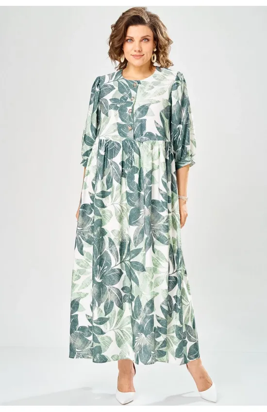 Платье Axxa 55234 оливковый