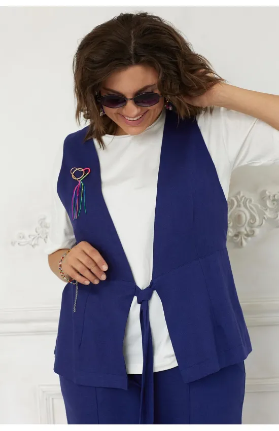 Жилет Begimoda 7008 индиго