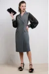 Платье Avanti 1457-1 графитово-чёрный