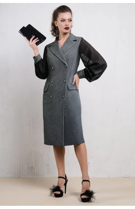 Платье Avanti 1457-1 графитово-чёрный