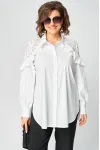 Блузка Eva Grant 7174-1 белый