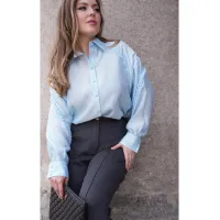 Блузка Vittoria Queen 30423 голубой