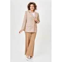 Пиджак Swallow 910 Бежевый «Коричневая елочка»