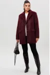 Пальто Mislana 1148 бордовый Пальто Mislana 1148 бордовый
