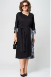 Платье Eva Grant 7220Д черный + серный