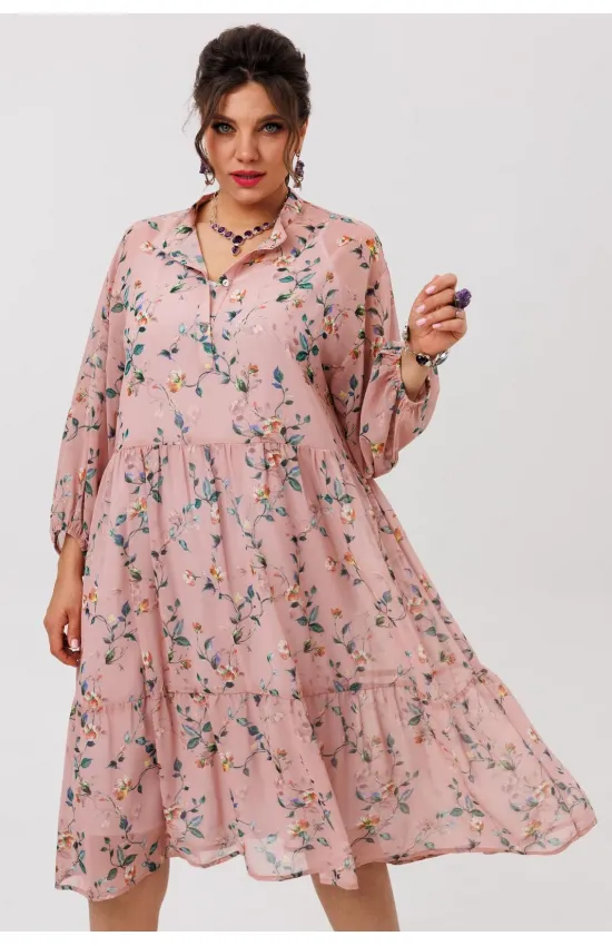 Платье Anelli 1657 пудровый сад