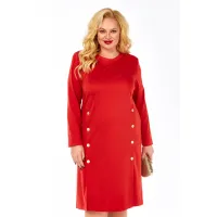Платье Элль-Стиль 2443/1 красный