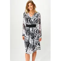 Платье Laikony L-053 бело-черное Платье Laikony L-053 бело-черное