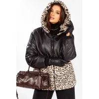 Куртка Lady Secret 7296 Черный+леопард