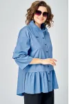 Блузка Eva Grant 7080 голубой