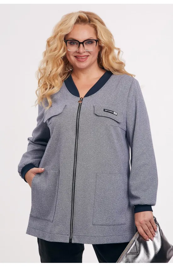 Пиджак Тэнси 406 джинсовый рубчик