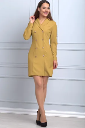 Платье Anelli 740 горчица