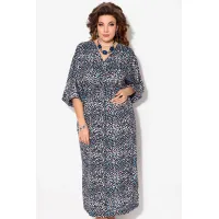 Платье Fita 1191 бежево-бирюзовый