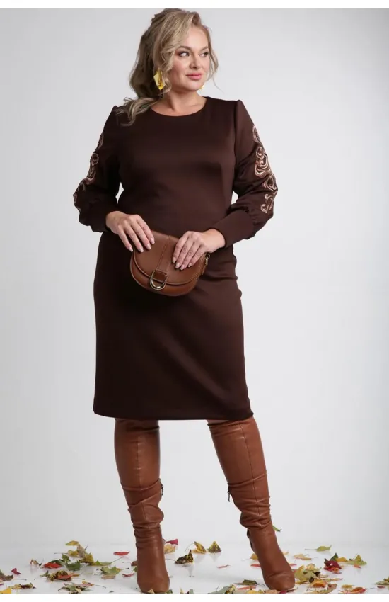 Платье Vilena Fashion 1006 шоколад