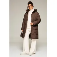 Пальто Beautiful & Free 8018 шоколад