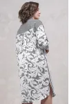 Платье Avanti 1651 серый/белый