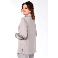 Блузка Ольга Стиль С962 серый