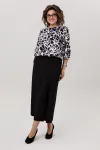 Блузка Anelli 1779 черно-белые цветы Блузка Anelli 1779 черно-белые цветы