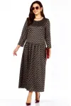 Платье Taita Plus 2526-3 т.шоколад + беж