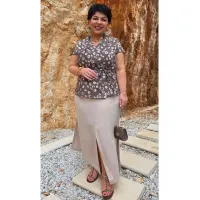 Пиджак Vittoria Queen 28123ж коричневый, принт