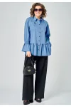 Блузка Eva Grant 7080 голубой