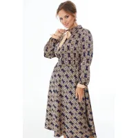 Платье Condra Deluxe 2402 синий-золотой