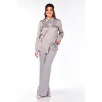 Блузка Ольга Стиль С962 серый