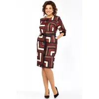 Платье Элль-Стиль А-526 мультиколор