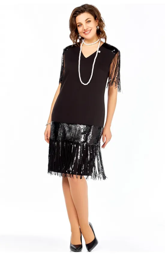 Платье Ольга Стиль С977 черный Платье Ольга Стиль С977 черный