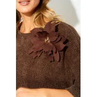 Платье Laikony L-904 шоколадный