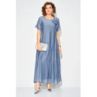 Платье Лилиана 1524 сероголубой