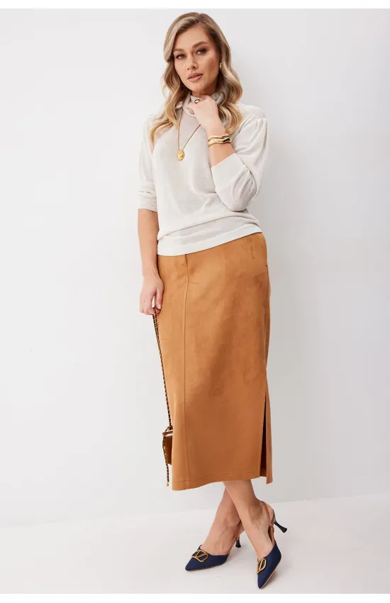 Юбка Kaloris 2259 горчичный