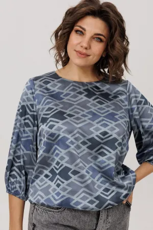 Блузка Anelli 1779.1 аронианский синий