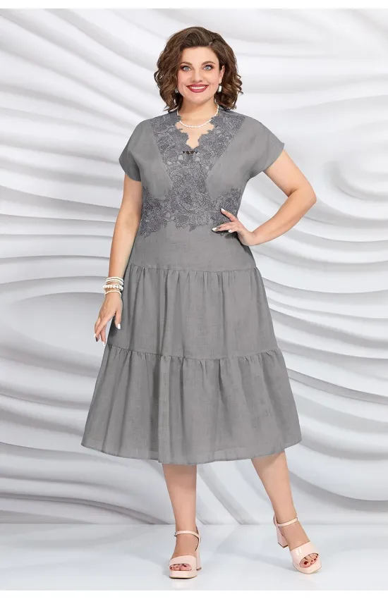 Платье Mira Fashion 5437 серый