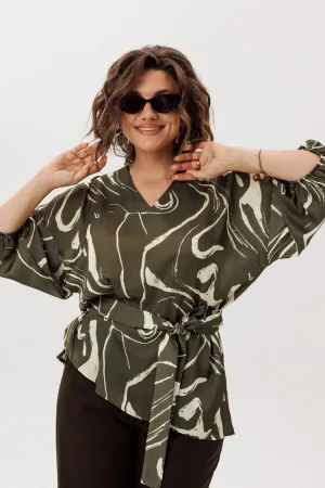 Блузка Anelli 1665 лесная осока