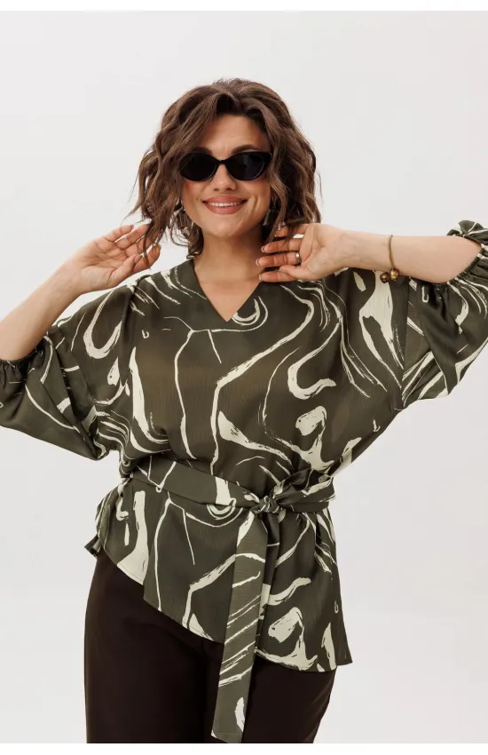 Блузка Anelli 1665 лесная осока