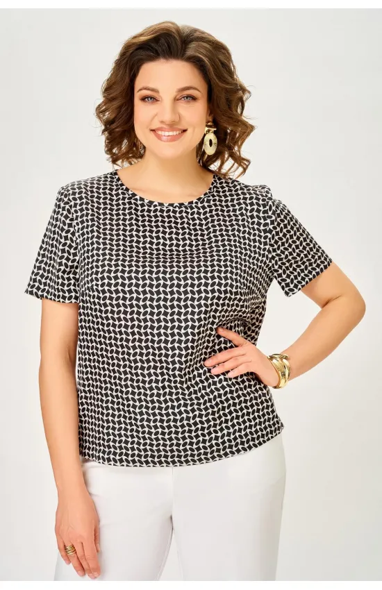 Майка Swallow 917.2 Черный,принт Молочные круги;